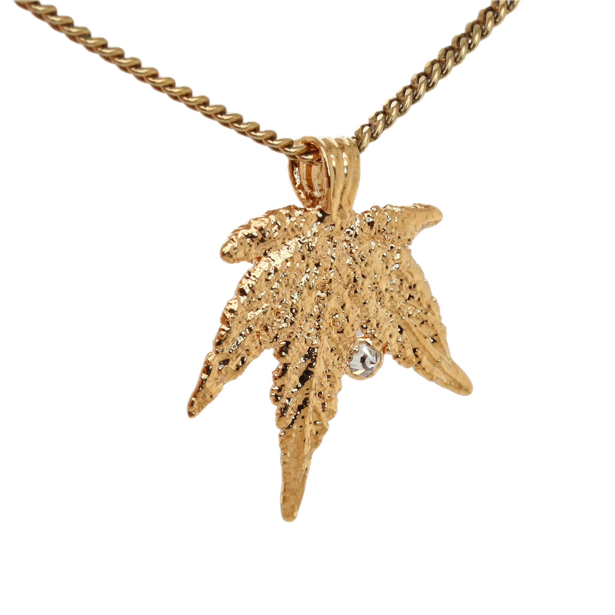 18k Plum OG Sugar Leaf with Diamond