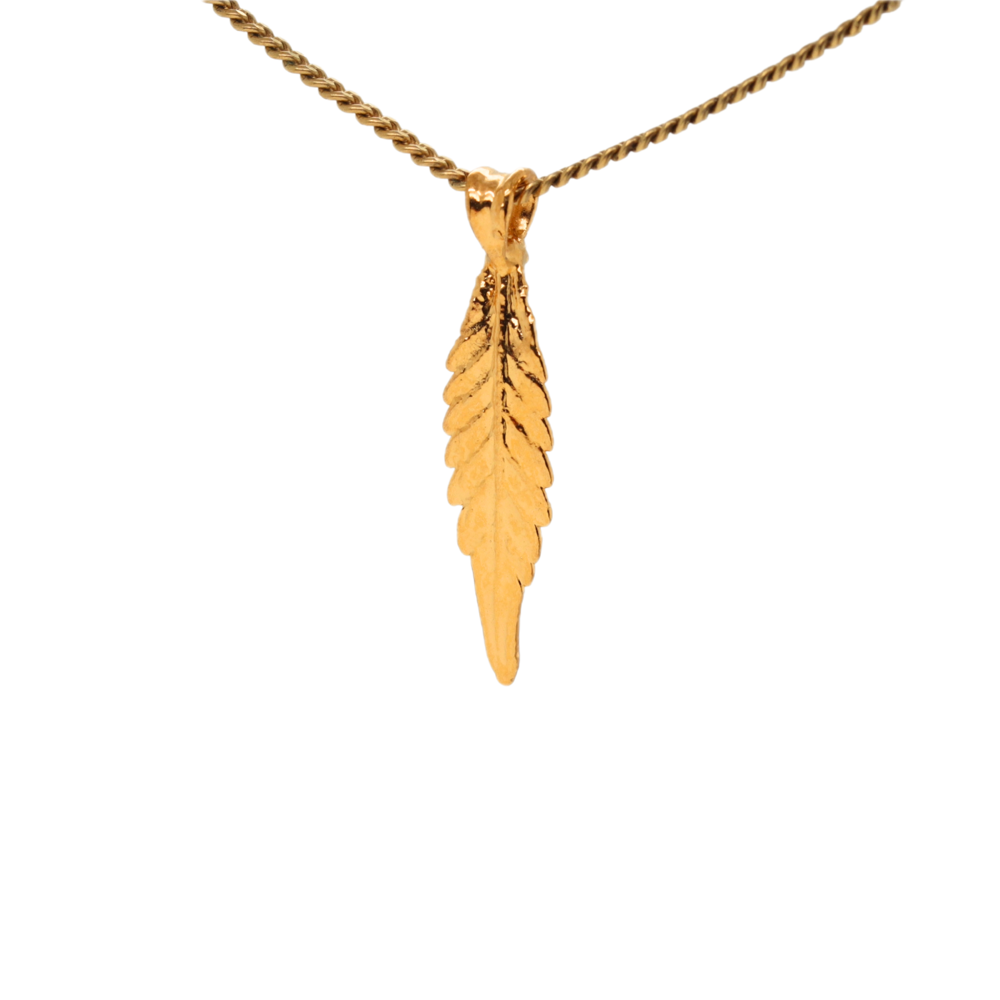 18k OG Kush Leaf with Tourmaline