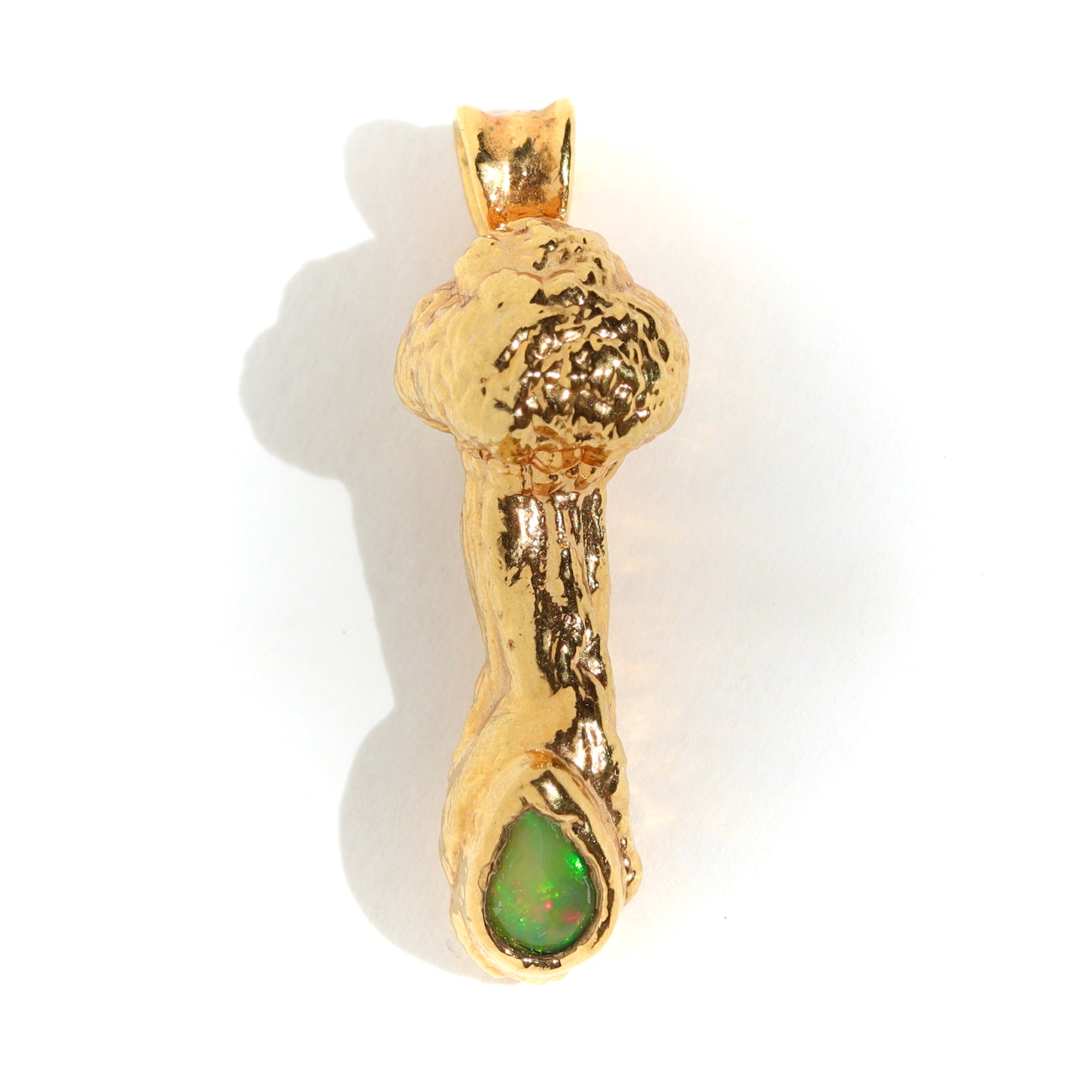 24k Special Collection Pendant with Ethiopian Opal