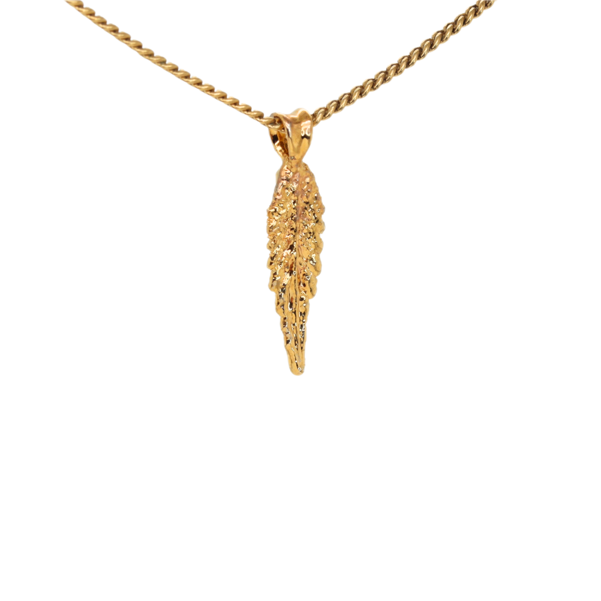 18k Plum OG Leaf with Herkimer Diamond