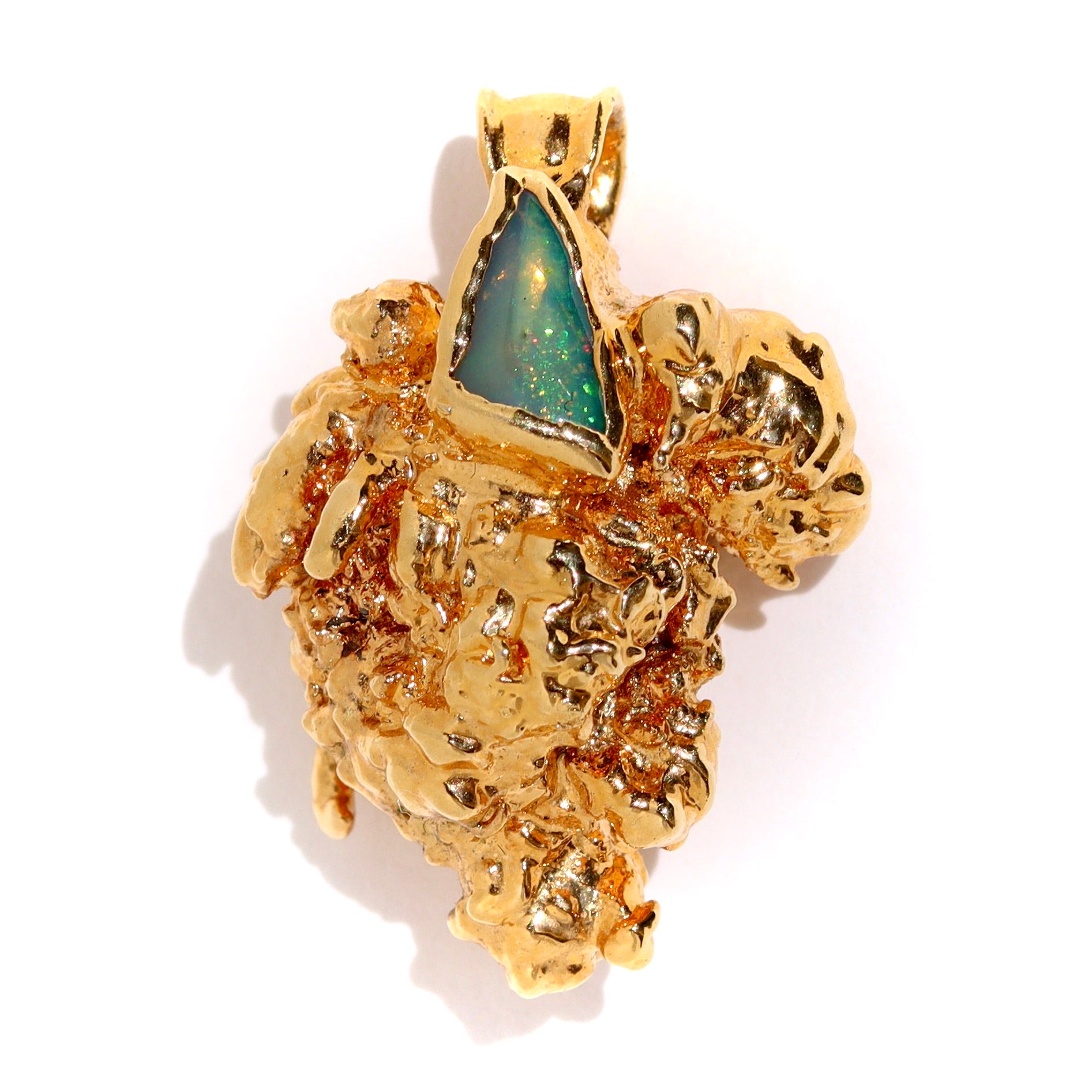 24k Axum Bud with Ethiopian Opal