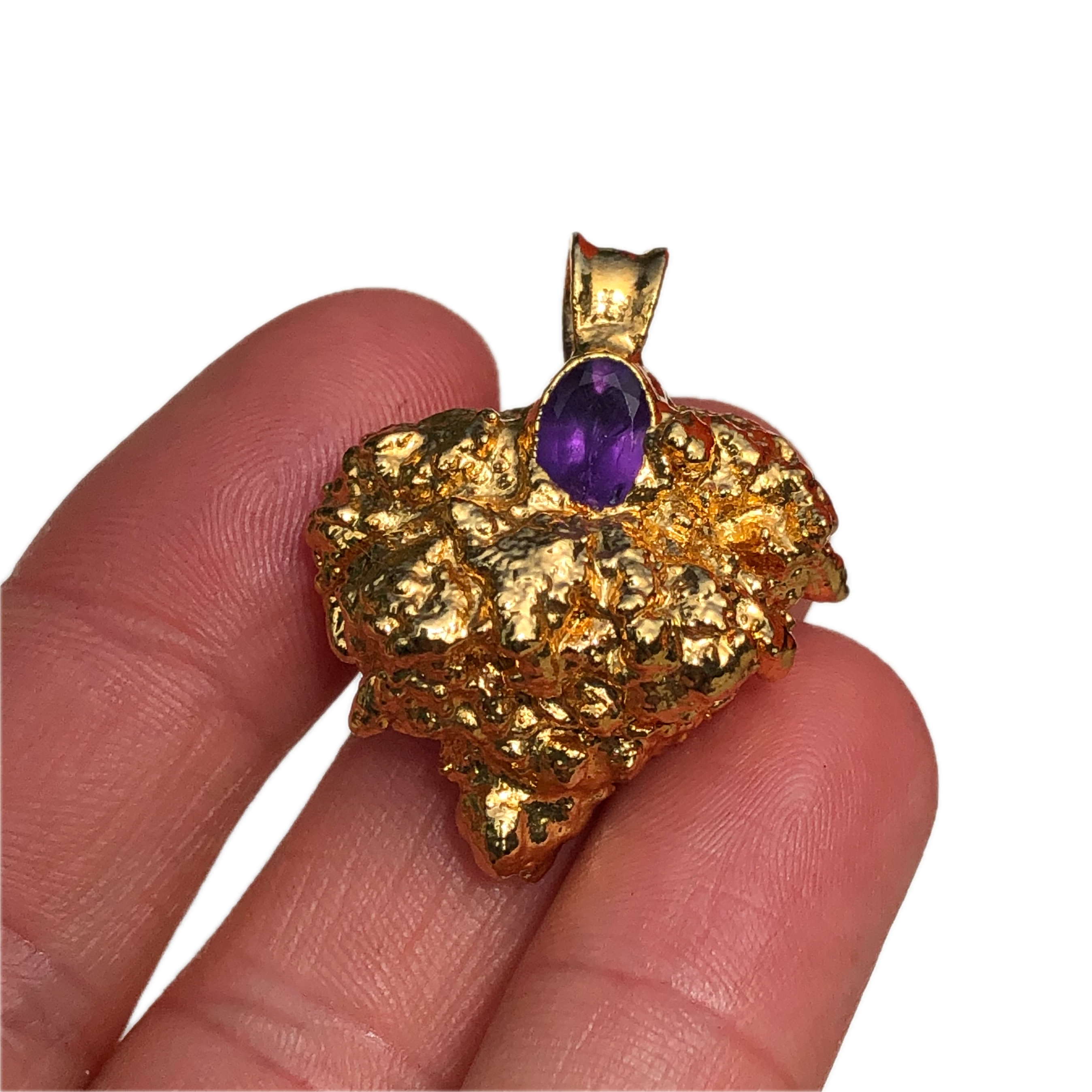 18k OG bud with Amethyst - Ras Boss