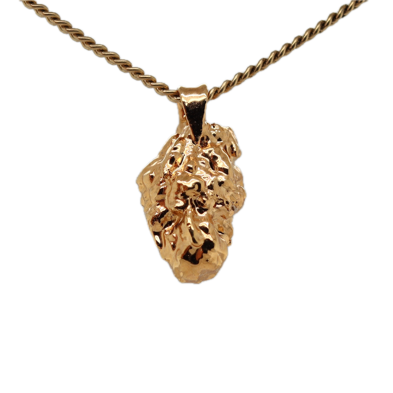 Real Gold Bud Pendant | Tangie Strain Cannabis Jewelry with Ruby & Herkimer Diamond