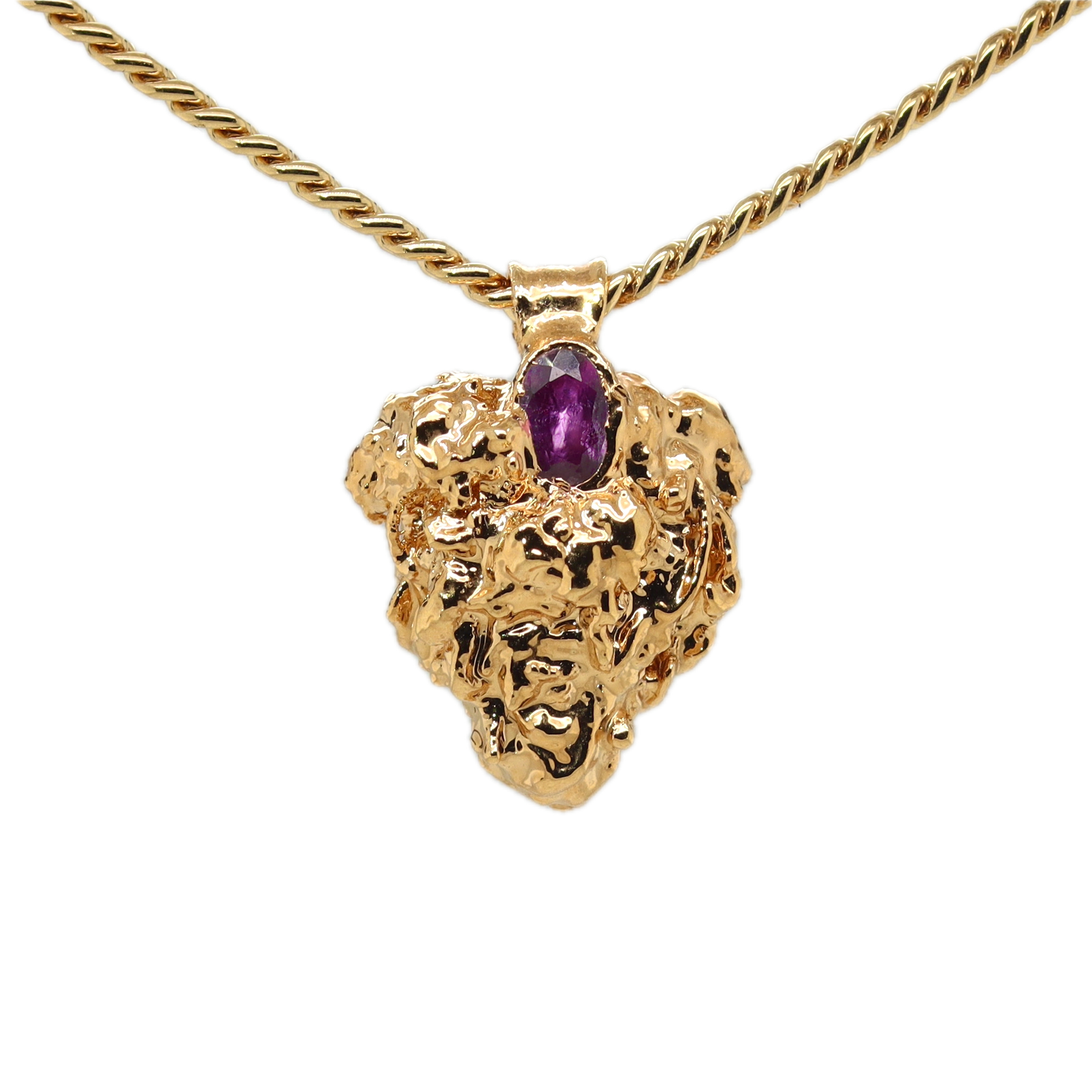 Ras Boss Gold bud, cannabis art, cannabis jewelry, weed pendant, gold nug