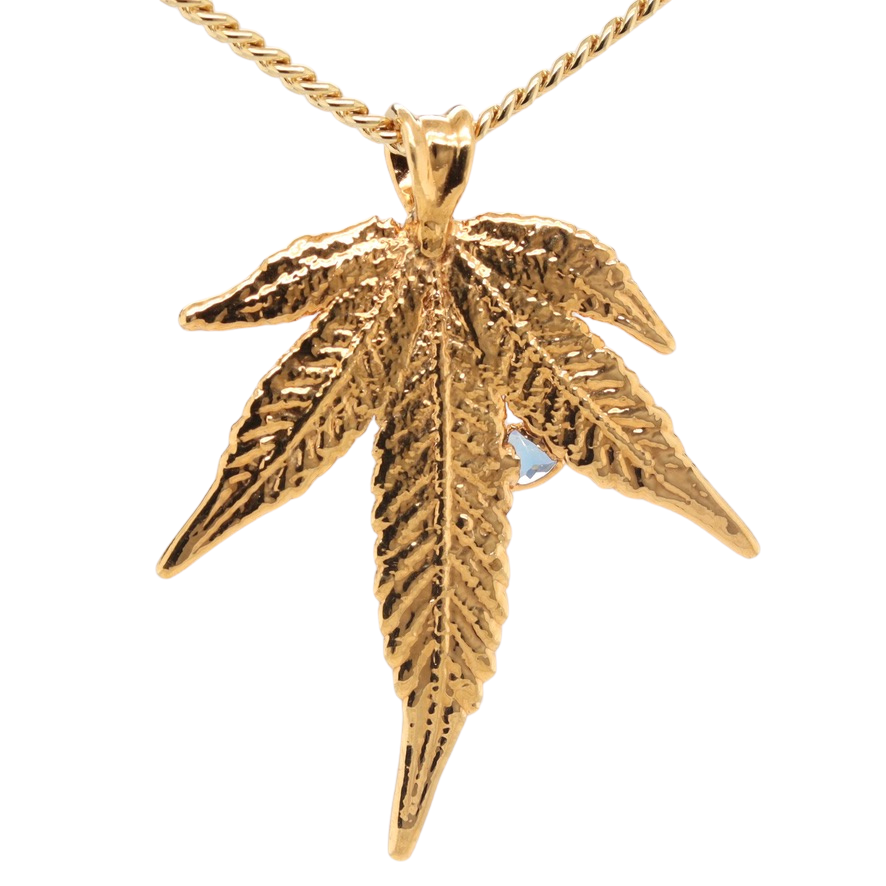 24k Plum OG Sugar Leaf with Tanzanite