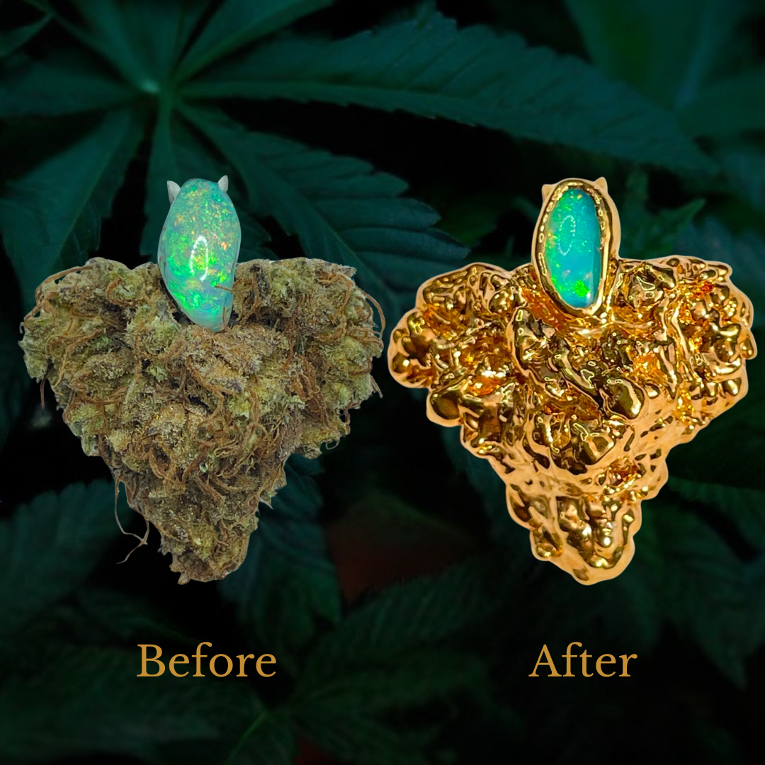 18k Gelato Bud with Ethiopian Opal