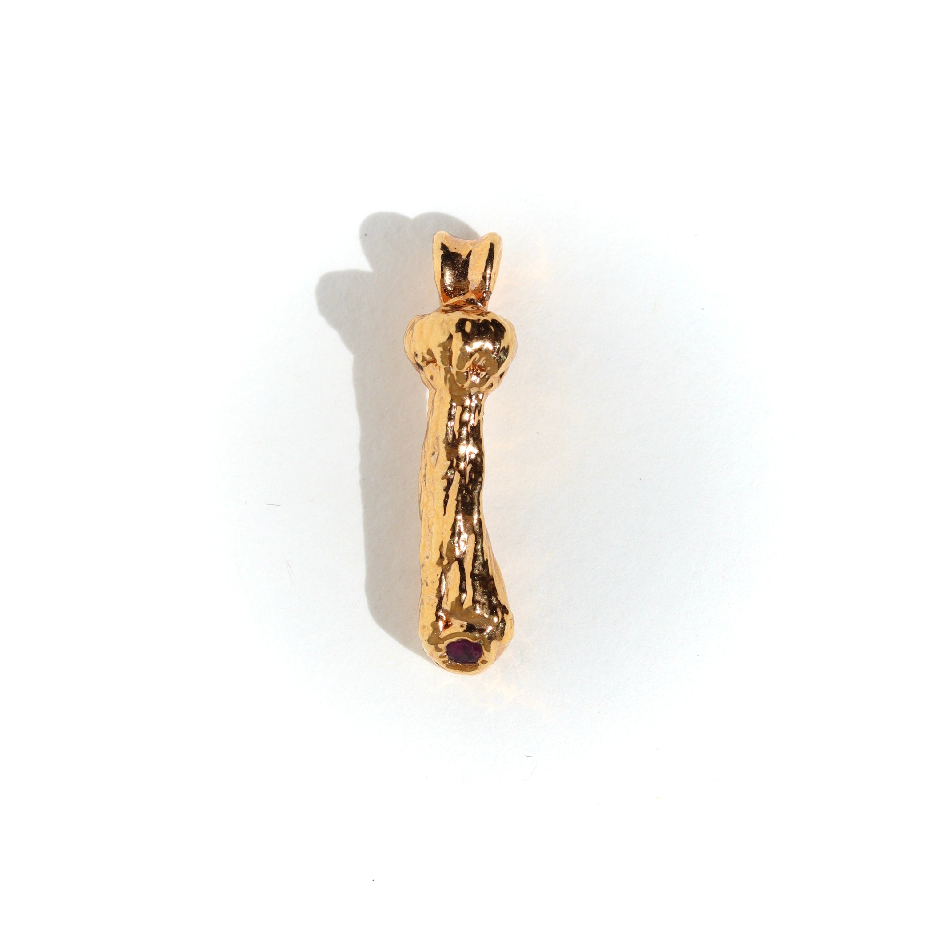 24k Special Collection Pendant with Ruby