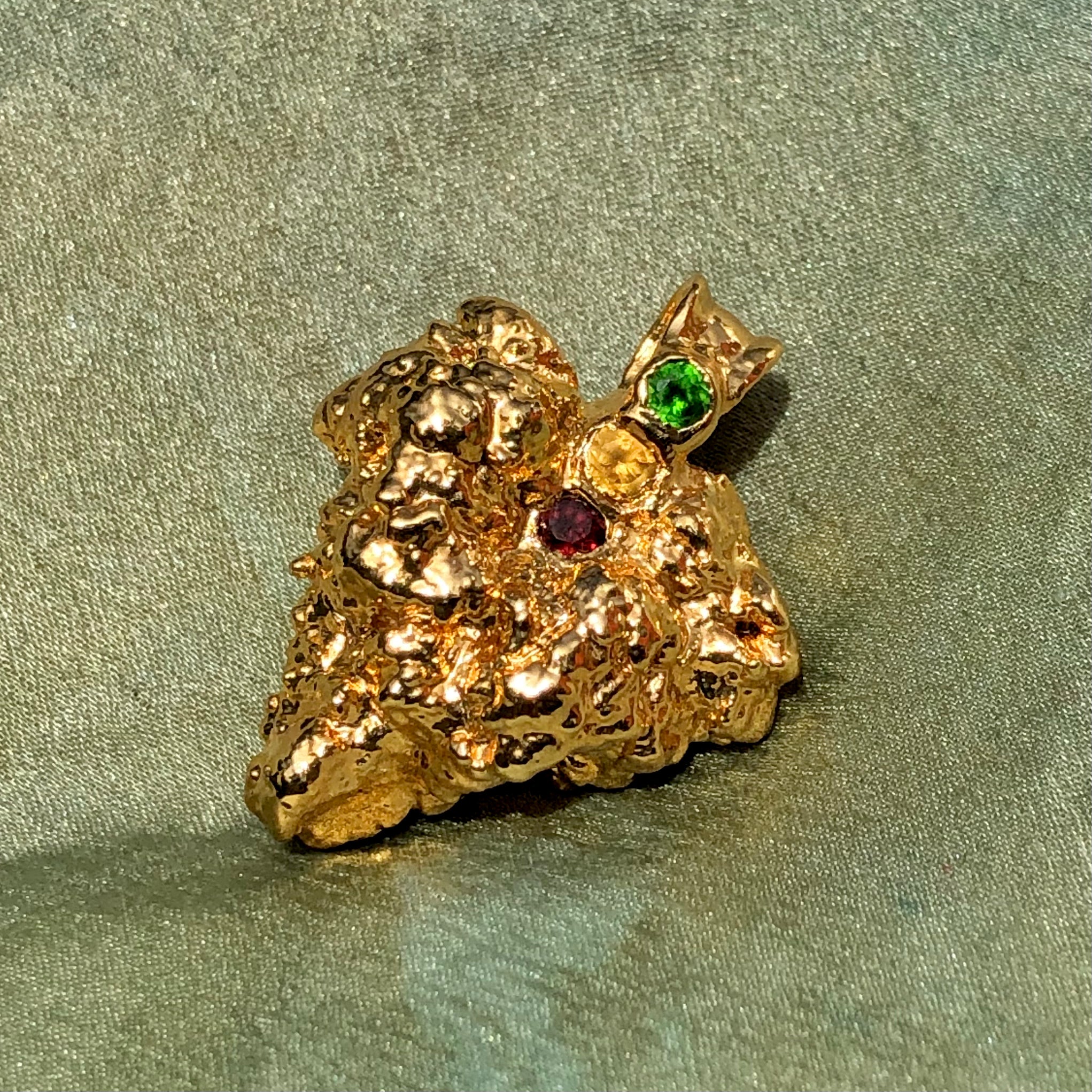24k OG Bud with Chrome Diopside, Citrine & Garnet - Ras Boss