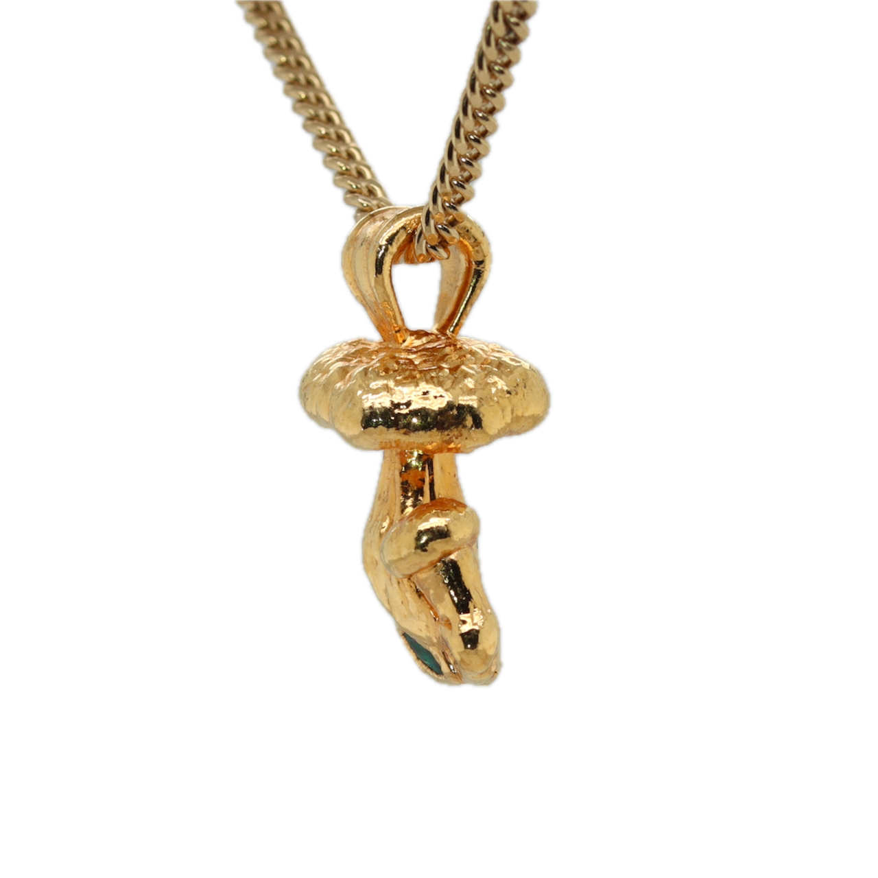 24k Special Collection Pendant with Diamond and Emerald