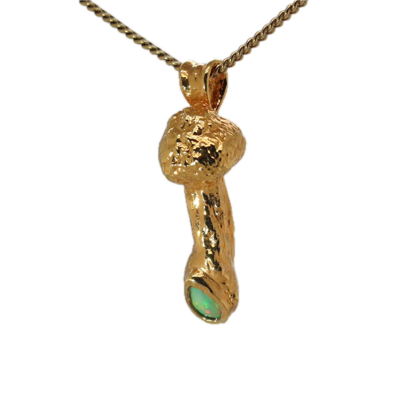 24k Special Collection Pendant with Ethiopian Opal