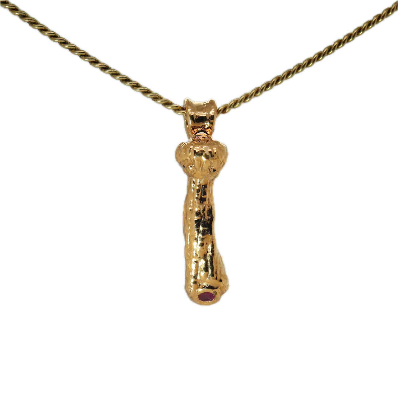 24k Special Collection Pendant with Ruby