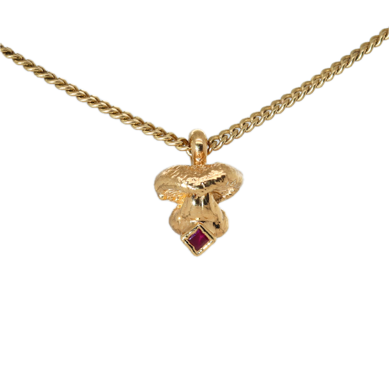 24k Special Collection Pendant with Ruby