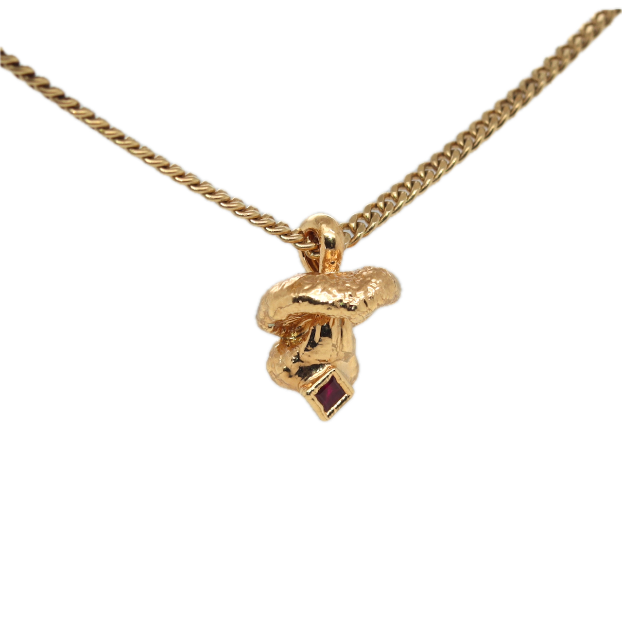 24k Special Collection Pendant with Ruby