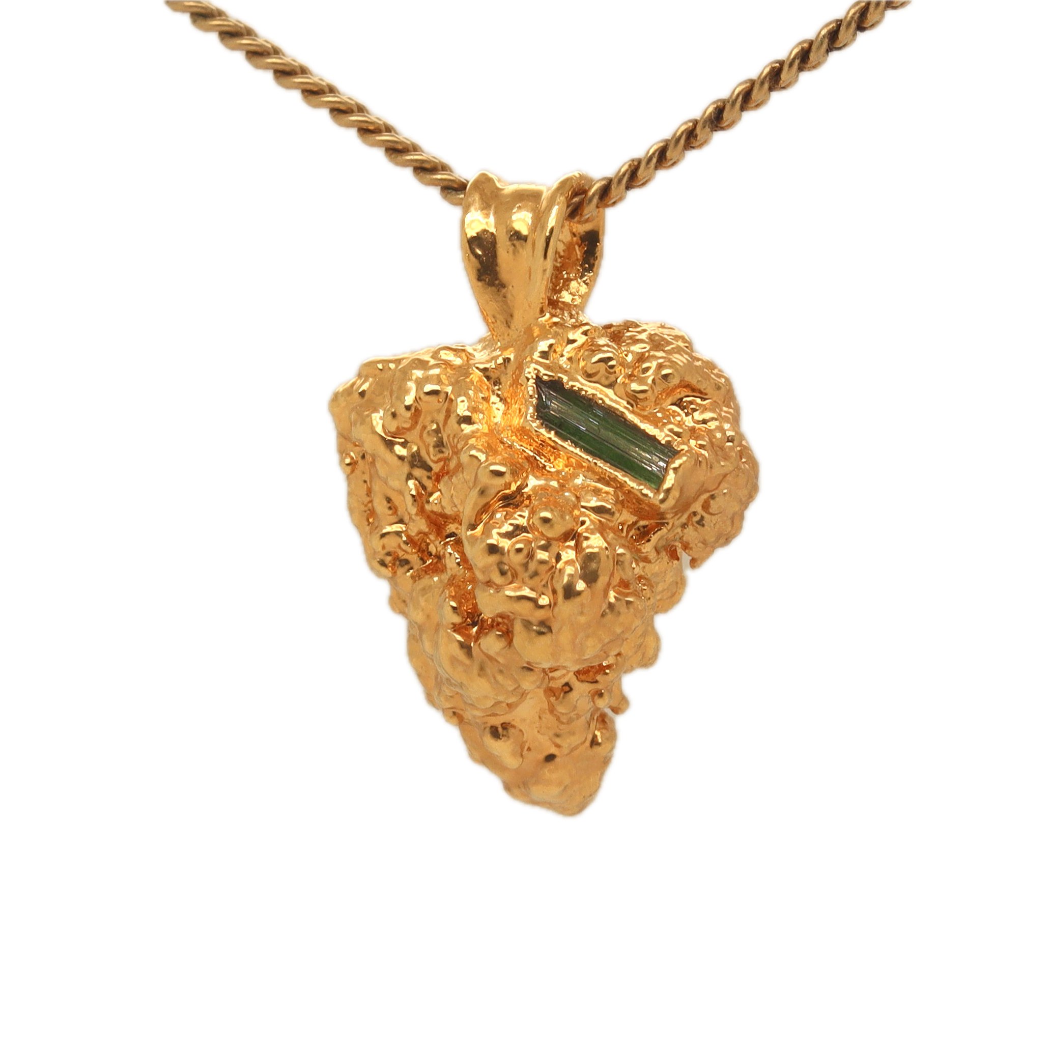 18k Cookies bud with Green Tourmaline - Ras Boss