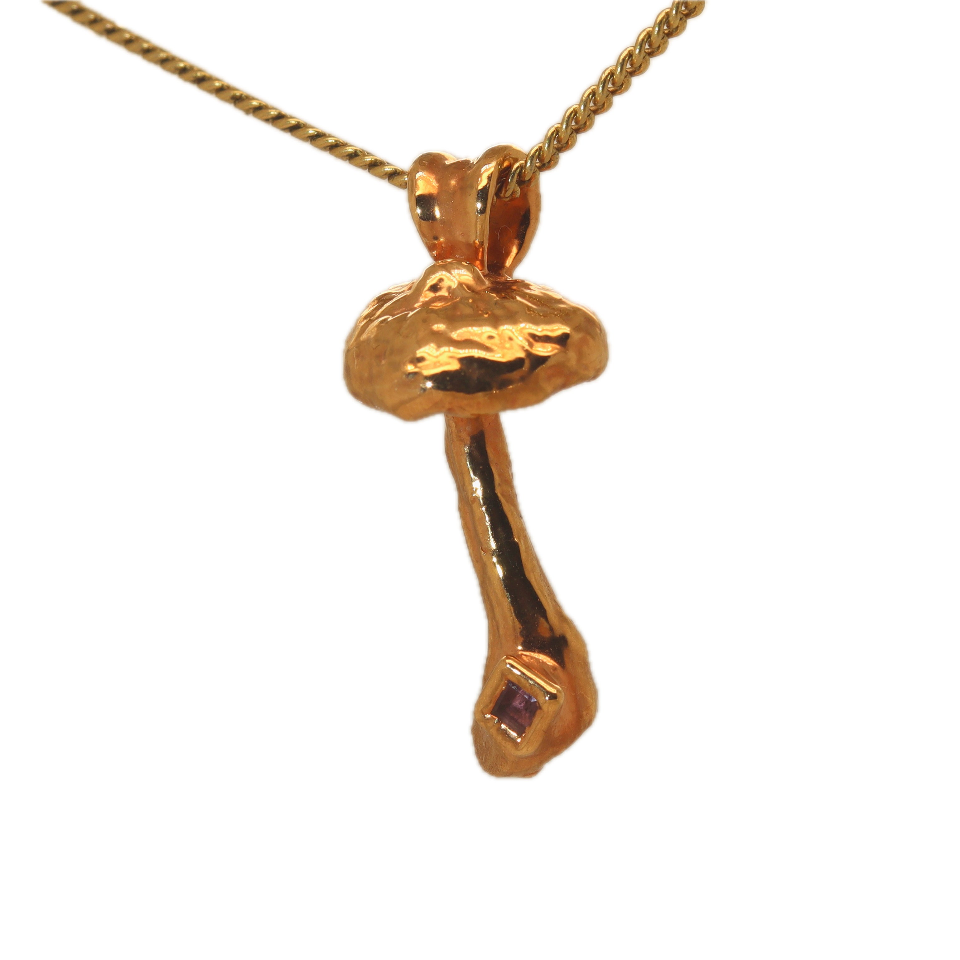 Rose Gold Special Collection Pendant with Tourmaline - Ras Boss