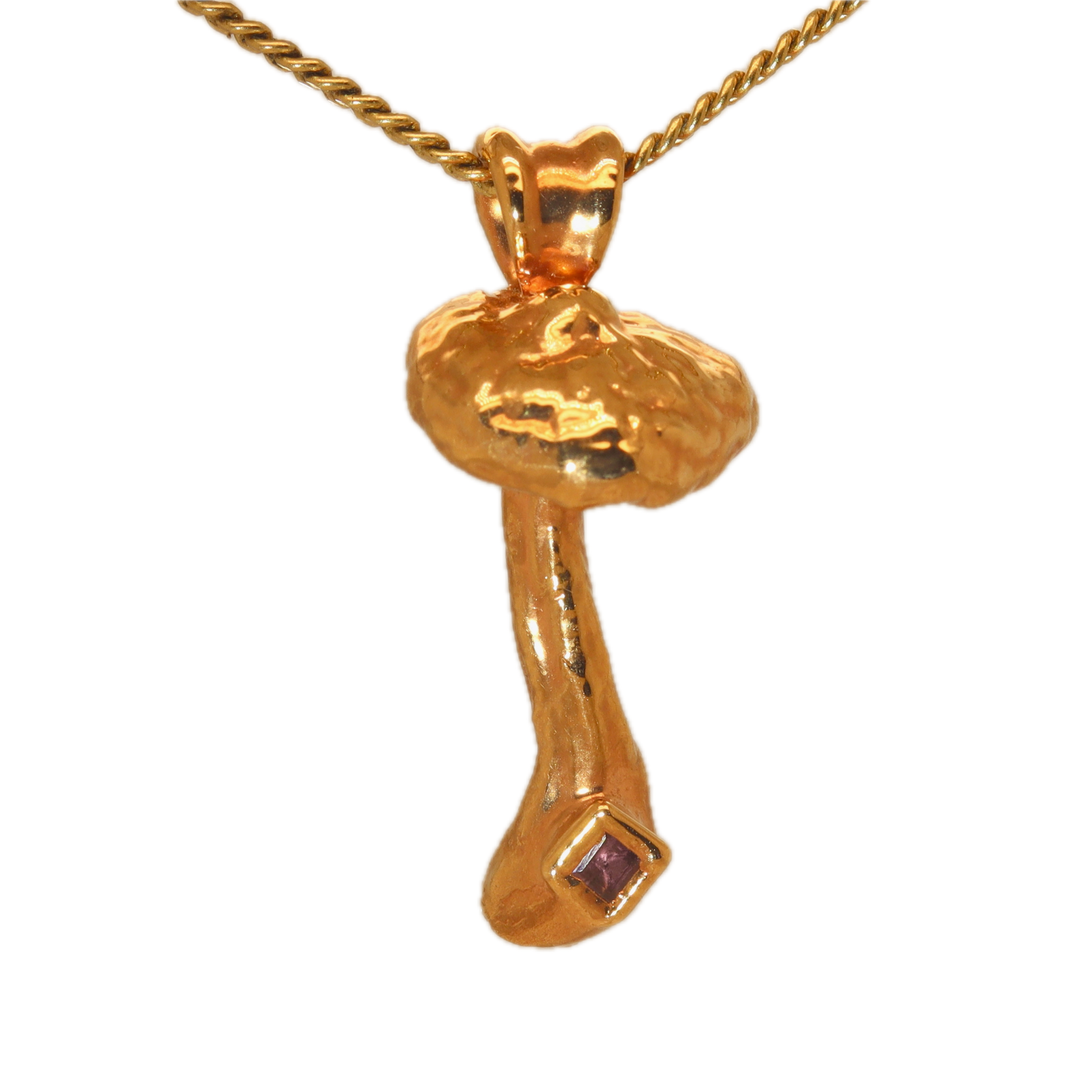 Rose Gold Special Collection Pendant with Tourmaline - Ras Boss