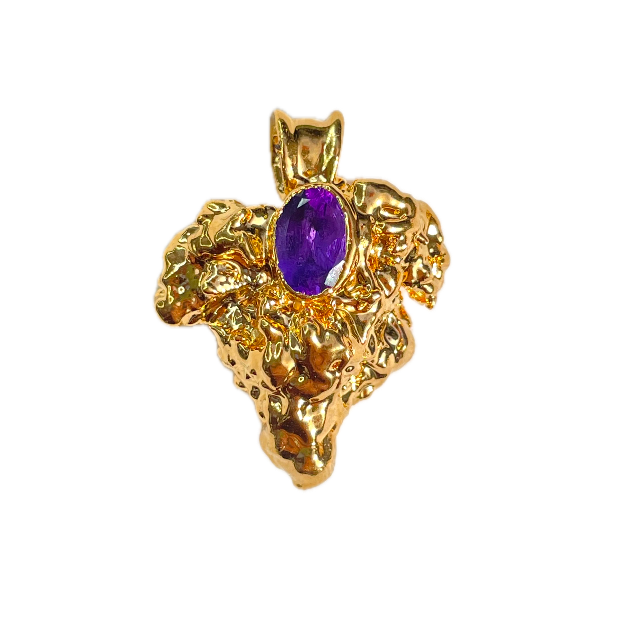 24k Gelato bud with Amethyst