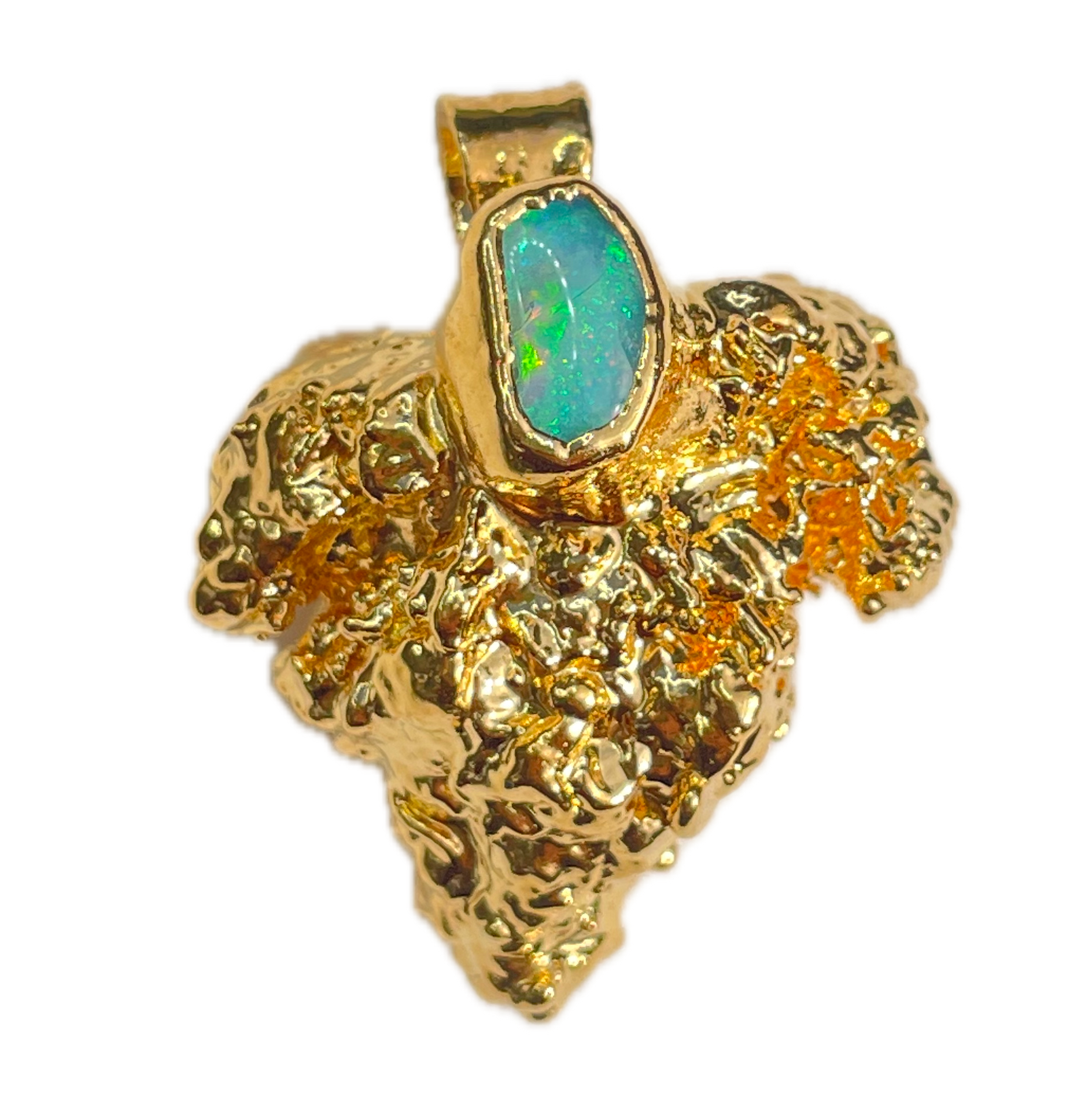 18k Tej Bud with Ethiopian Opal