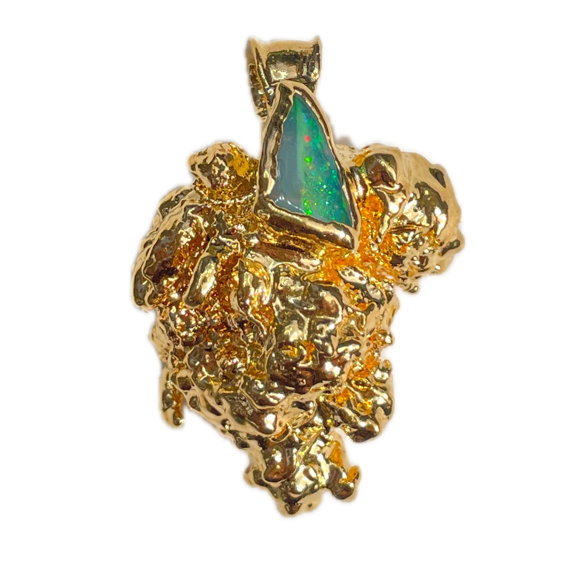 24k Axum Bud with Ethiopian Opal
