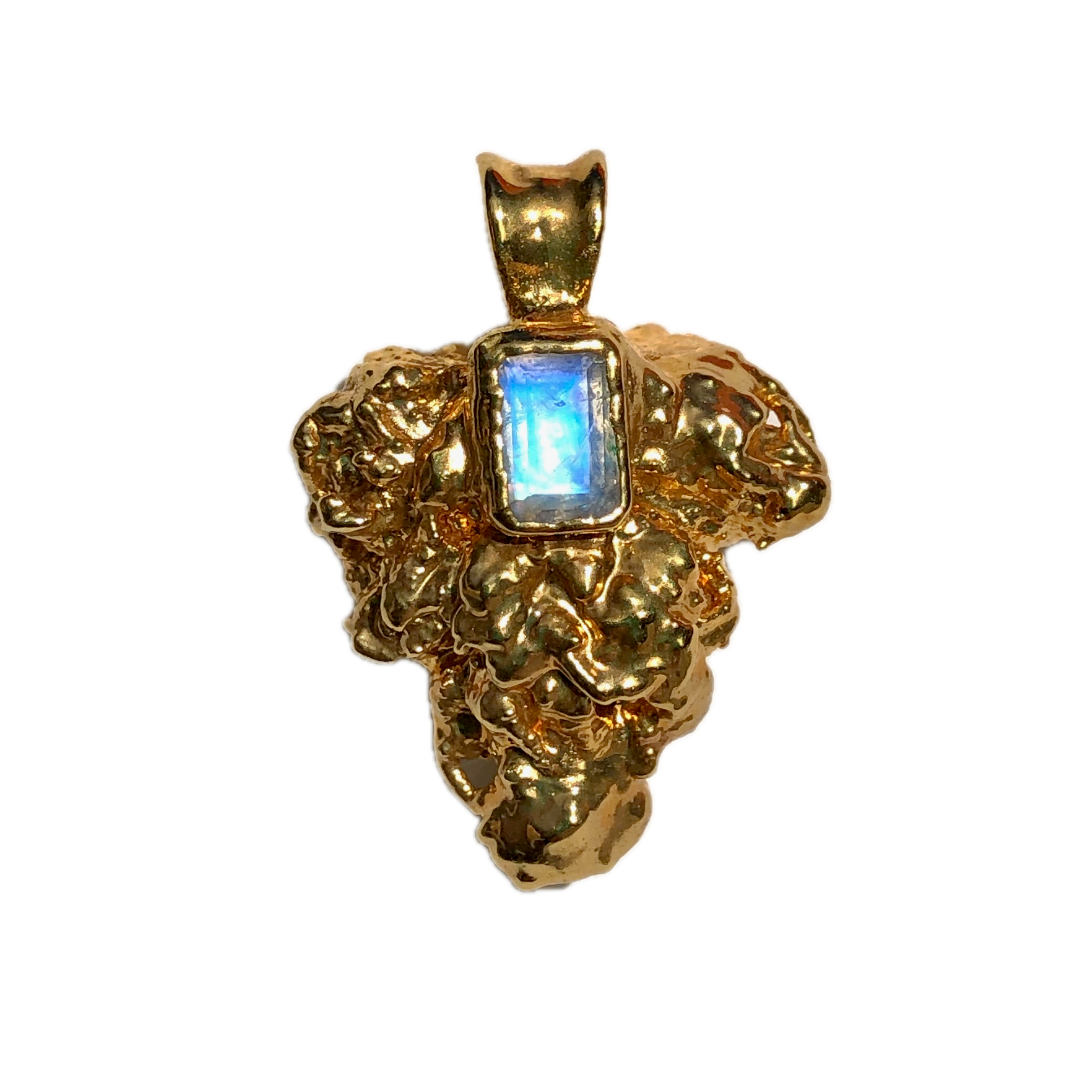 18k Tej bud with Moonstone - Ras Boss