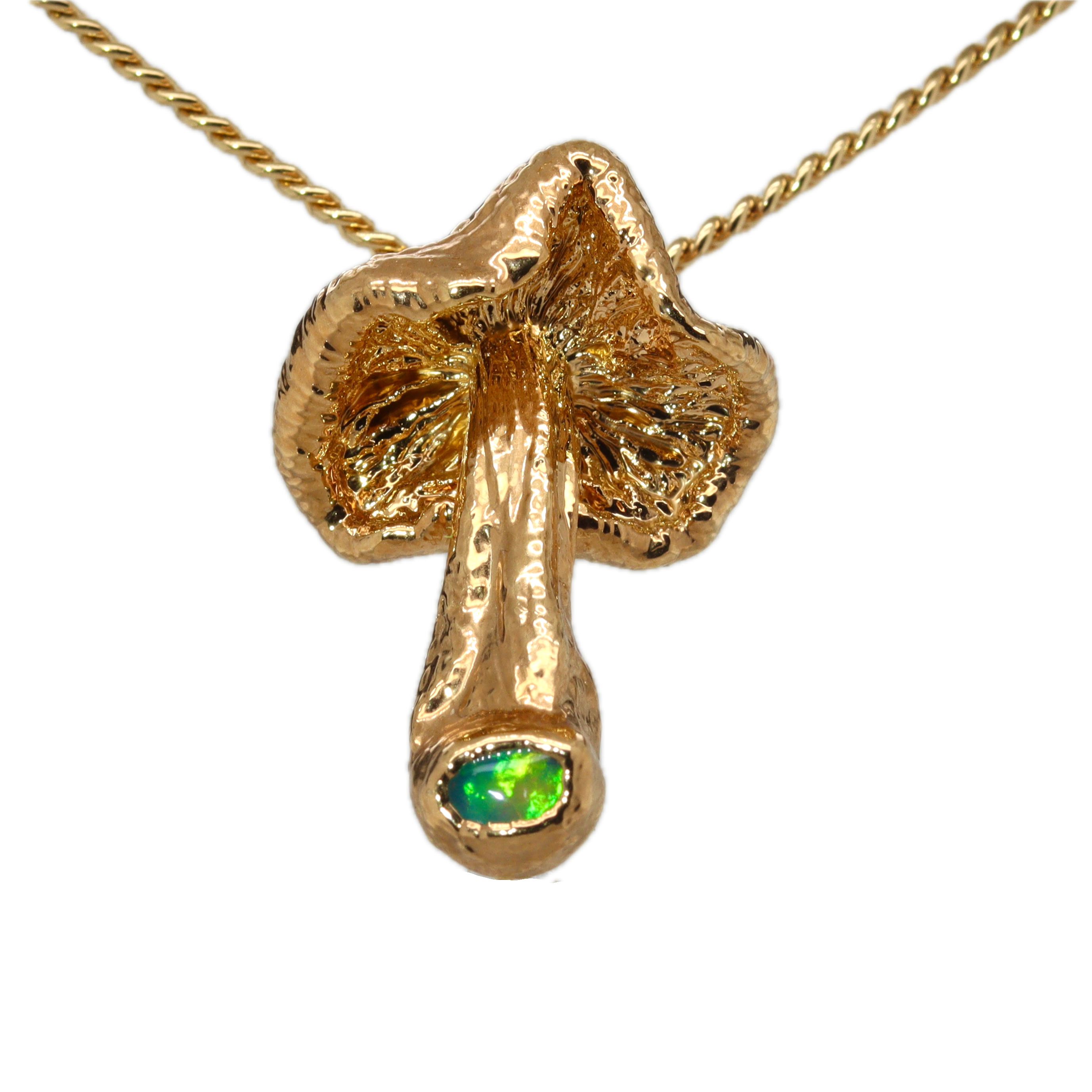 24k Special Collection Pendant with Ethiopian Opal