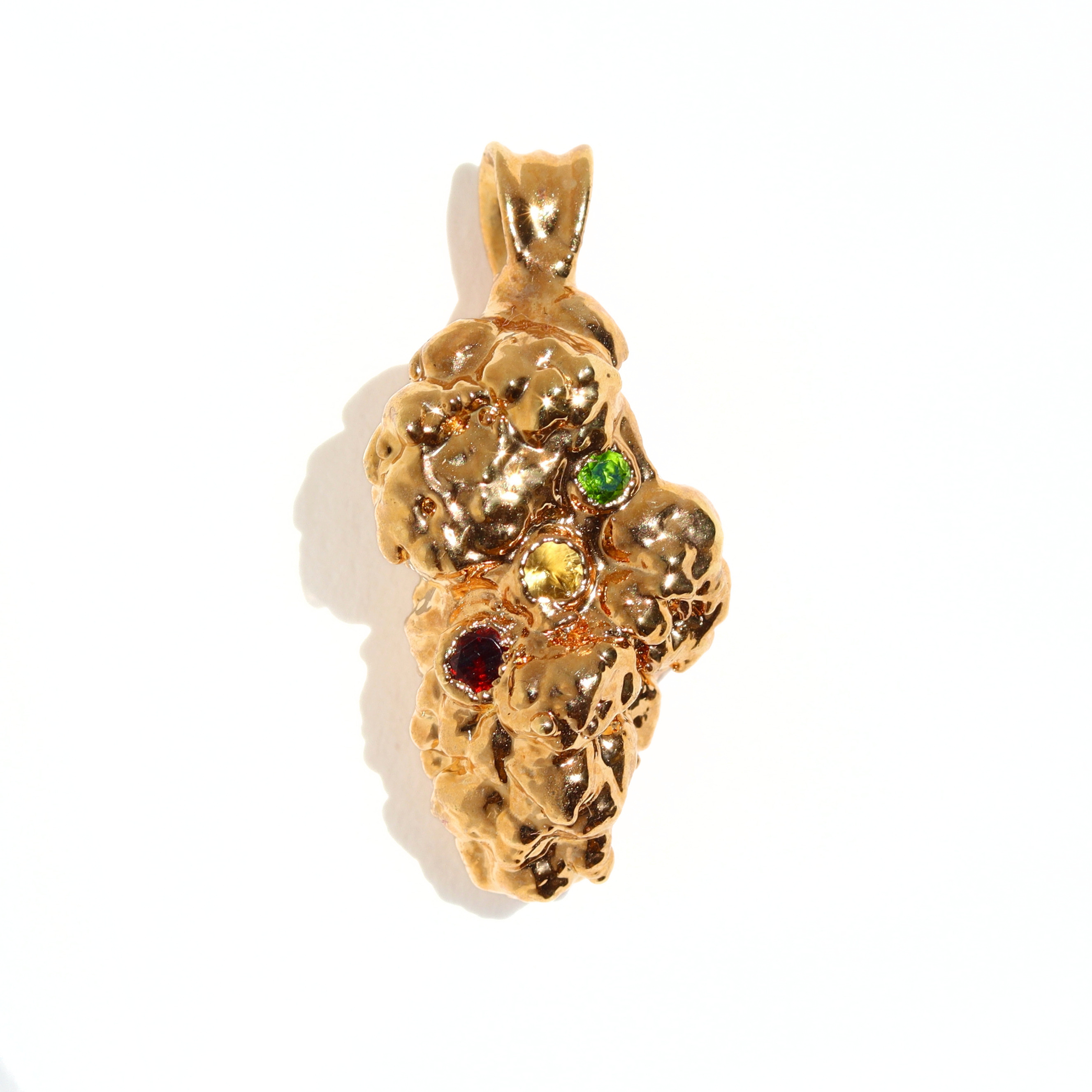 24k OG Bud with Chrome Diopside, Citrine & Garnet - Ras Boss