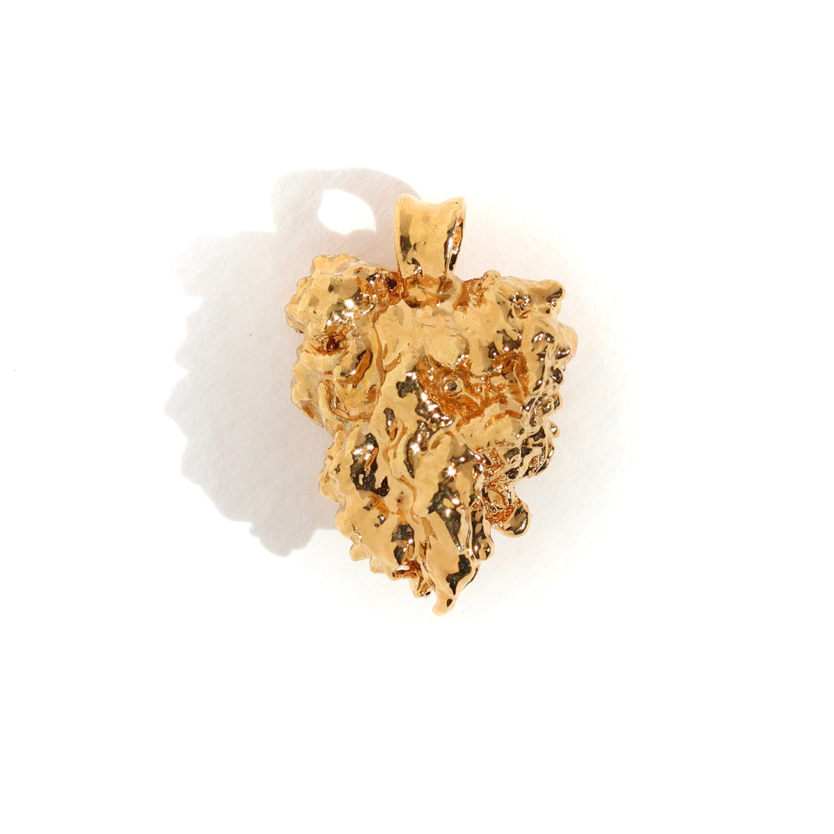 24k Axum bud with Rhodolite