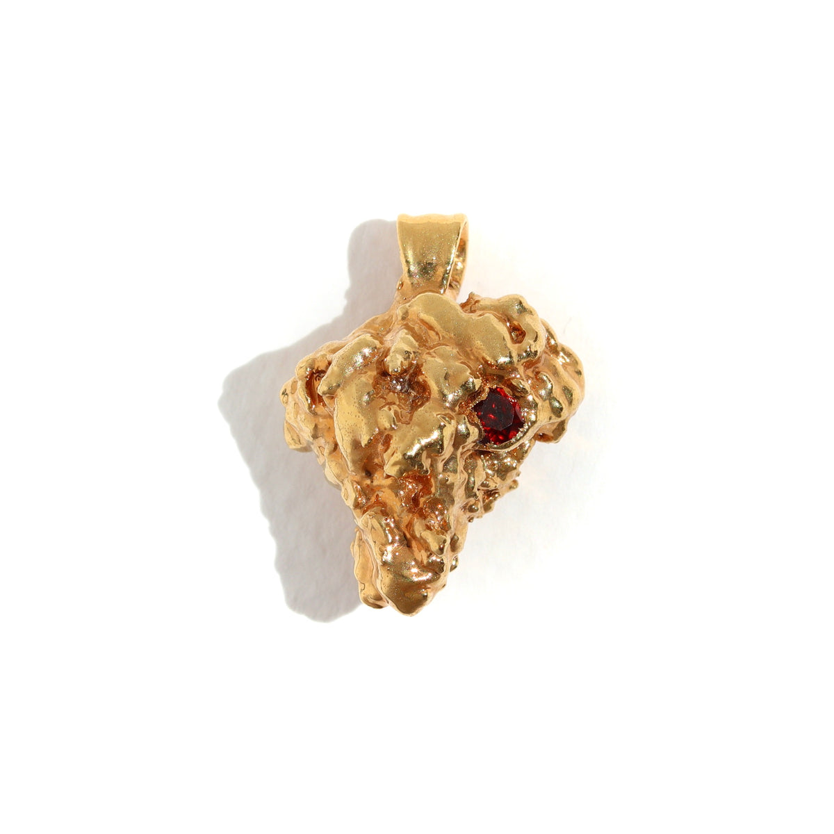24k Afe Negus bud with Garnet