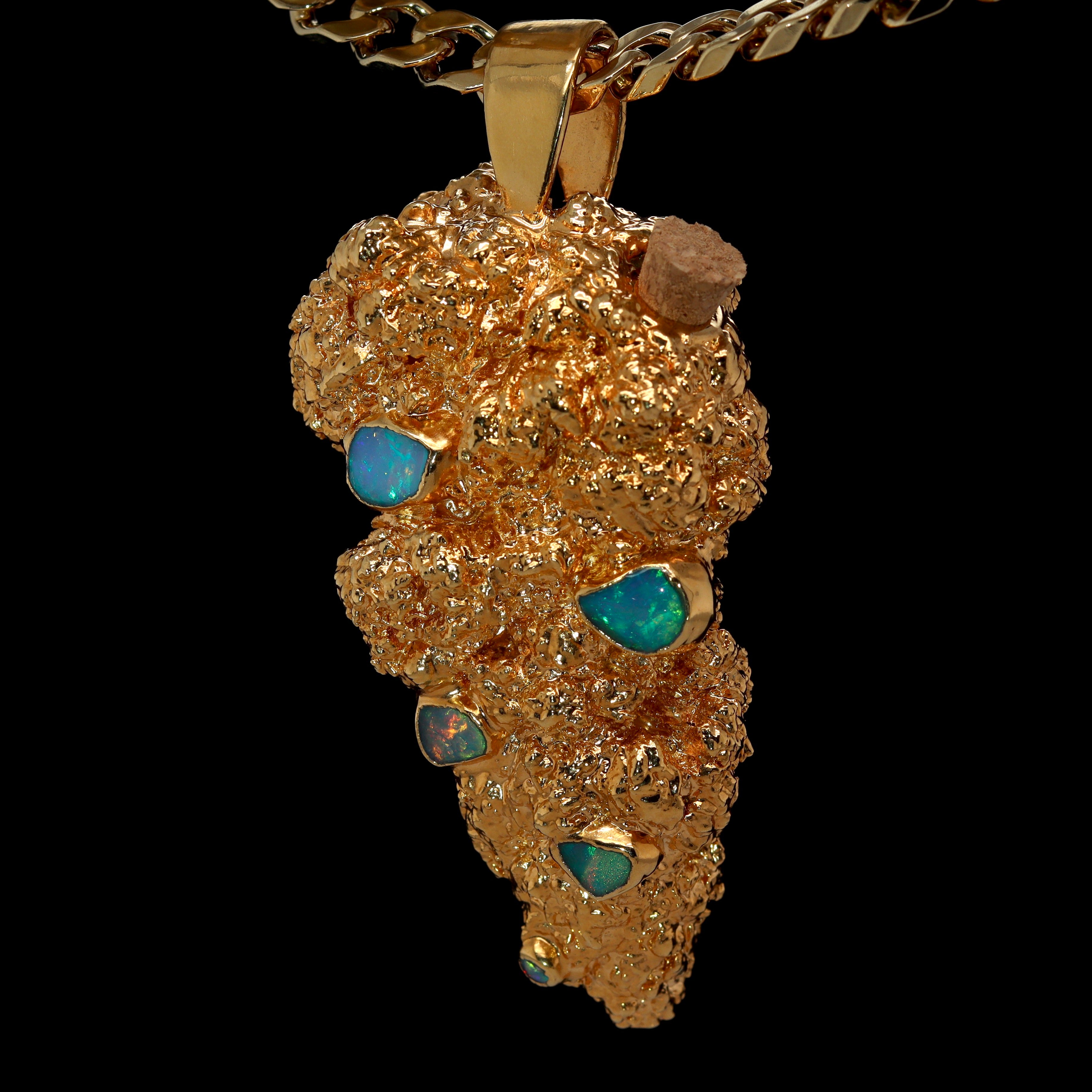 24k Dirty Z Bud with Ethiopian Opals and seed vial
